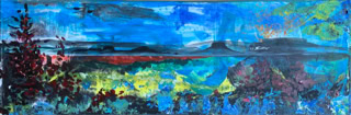 Der andere Blick Acryl auf Leinwand  B60x20 2019