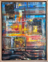 im Fluss der Zeit Acryl auf Leinwand  B60xH80 2023