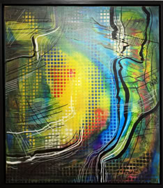 Gebet Acryl  Leinwand  B70xH80 2024