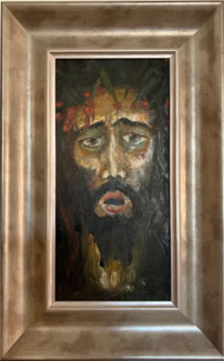 ecce Öl auf Faserplatte  B40xH70 1977 Privatbesitz 