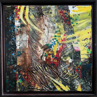 Gedanken  Acryl auf Leinwand     40x40  September 2022    Privatbesitz Giele