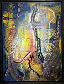 Begegnen Akryl auf Leinwand B60xH80 2025