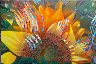 Sommer Acryl auf Fotoleinwand,  B60xH40 2024 