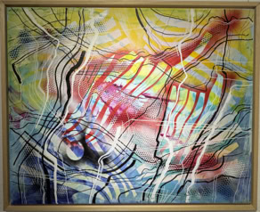 Berührungen Acryl auf Leinwand B100xH80 2025