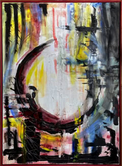 …nicht in der  Finsternis  Acryl auf Leinwand B80xH110 Privatbesitz Opitz 2018