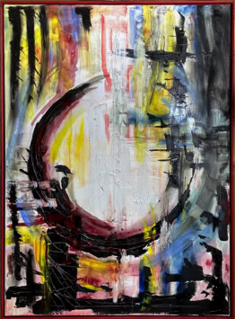 …nicht in der  Finsternis  Acryl auf Leinwand B80xH110 Privatbesitz Opitz 2018