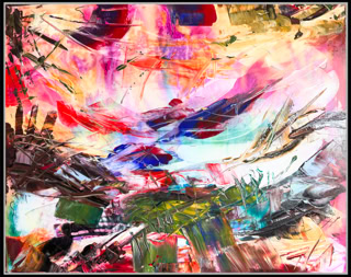 Rausch Acryl auf Leinwand,  B140xH120 2024 